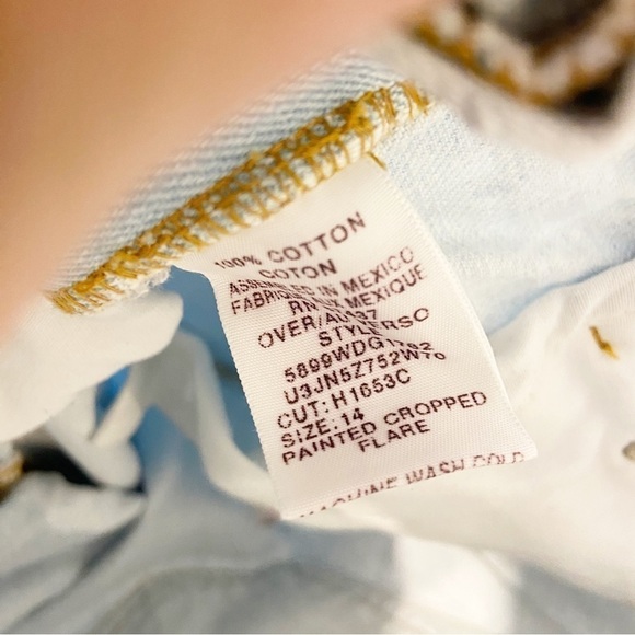 Ralph Lauren | Vintage Painted Cropped Flare Size 14 - Picture 4 of 15